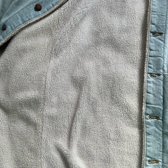 Women's Light Blue Long Denim Jacket - Picture 3 of 4